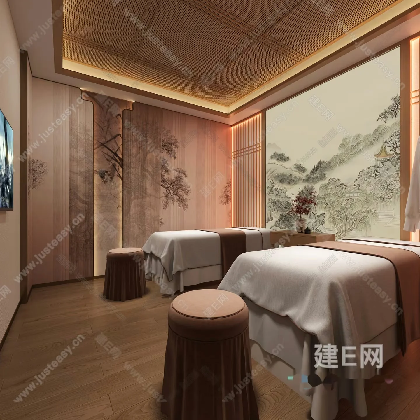 A Serene Spa Room 3D Model – 4629 – VRAY Render