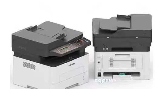 Two Office Printers 3D Model – 8769 – VRAY Render
