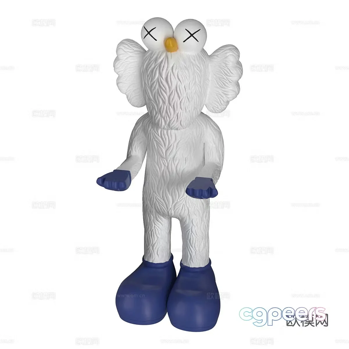 Kaws trendy doll doll 3d model