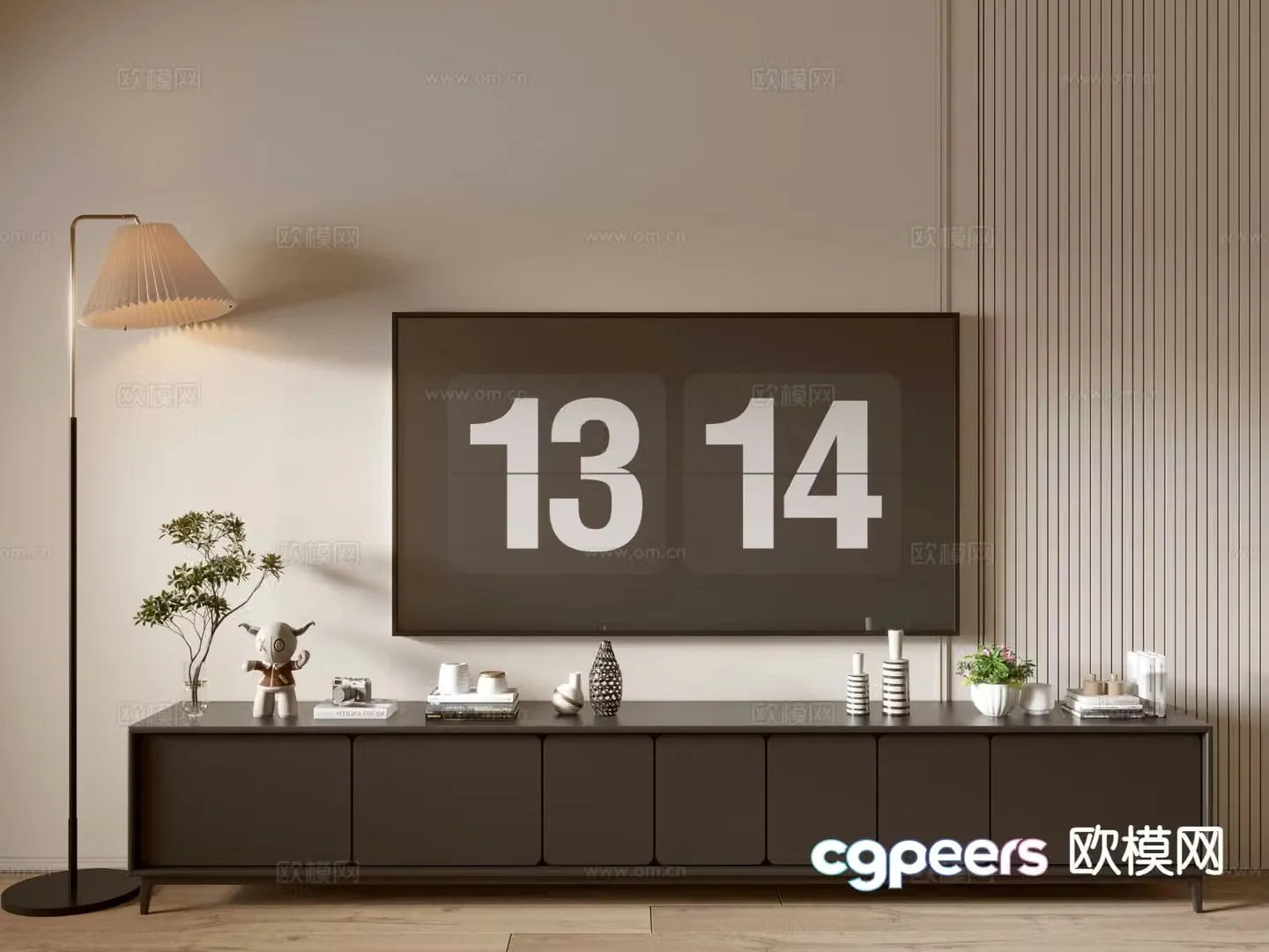 Modern TV cabinet 3d model