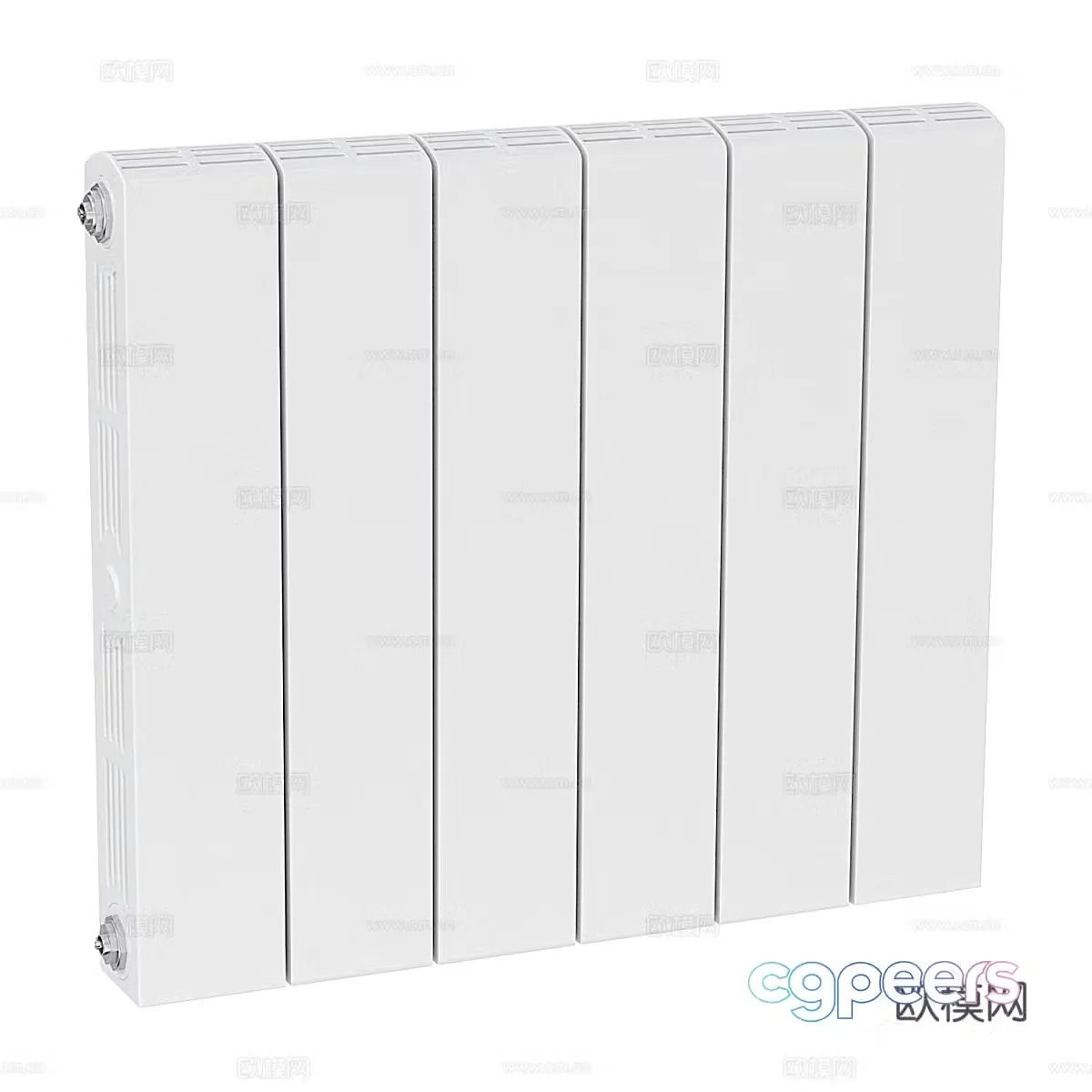 Bimetallic radiator Rifar3d model