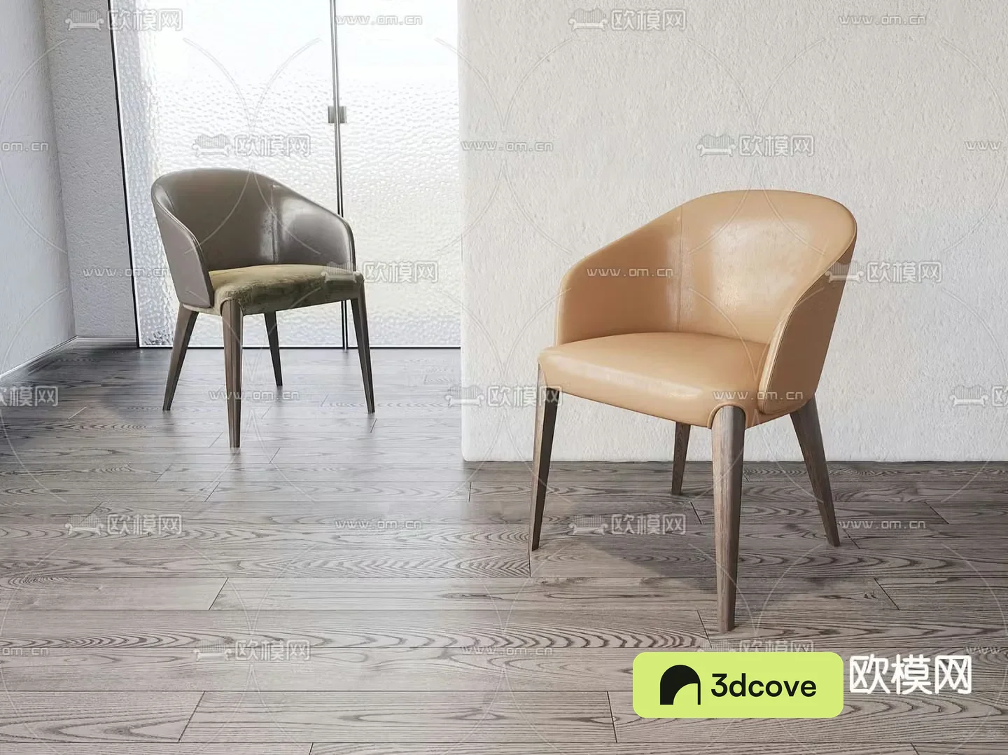poliform leather single chair