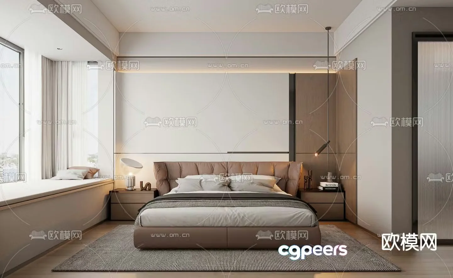 Modern bedroom Master bedroom Master room 3d model