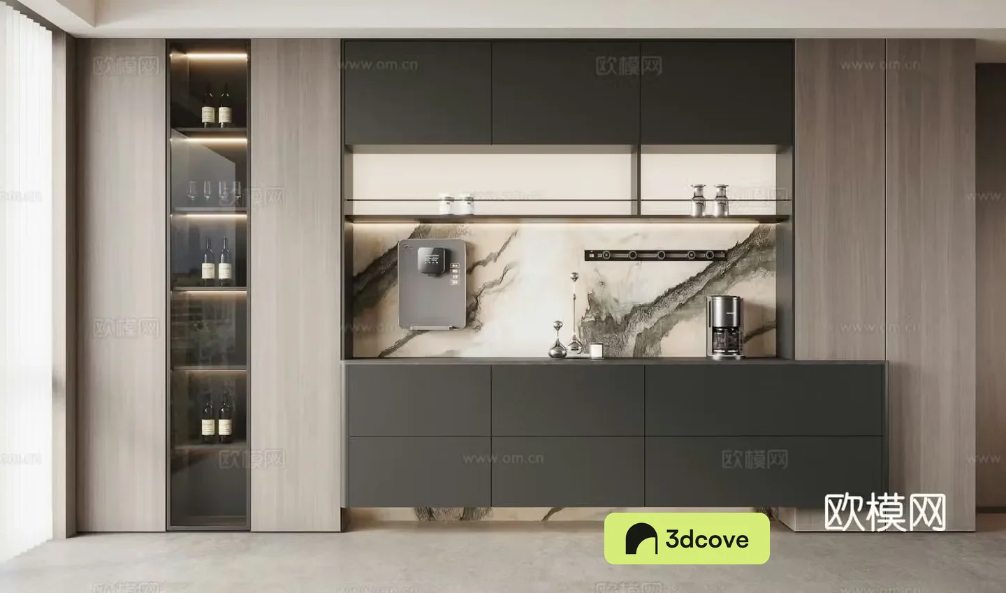 Italian wine cabinet sideboard