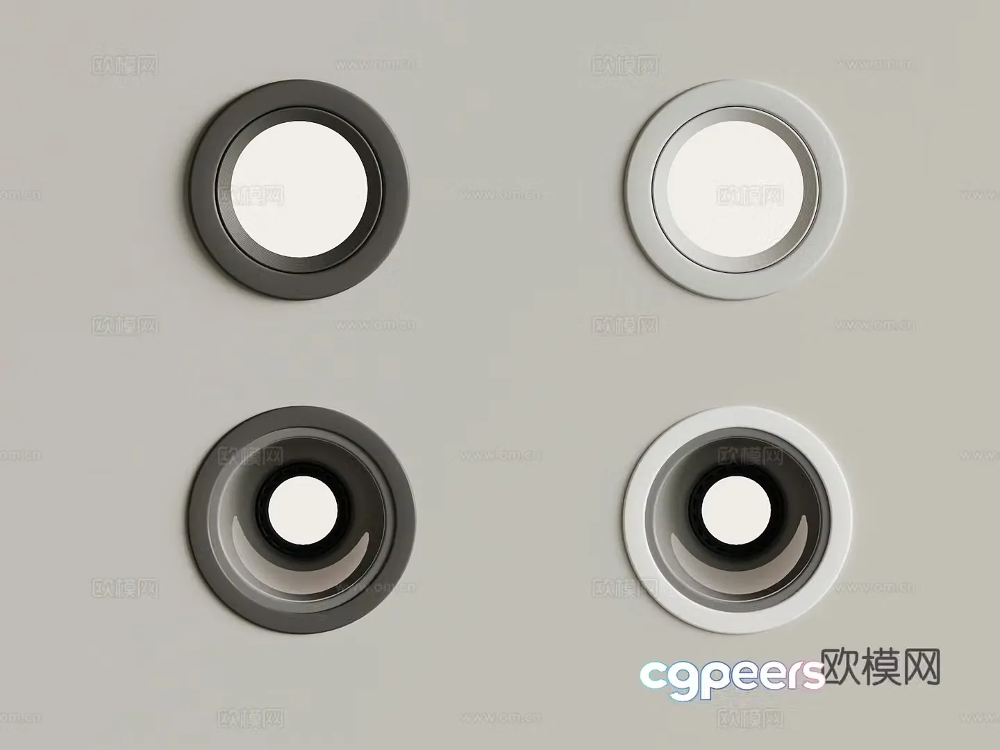 013 Downlight Modern spotlight 3D model