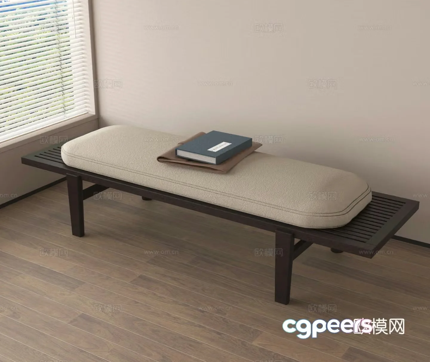 Sofa stool tail bed stool foot pedal 3d model