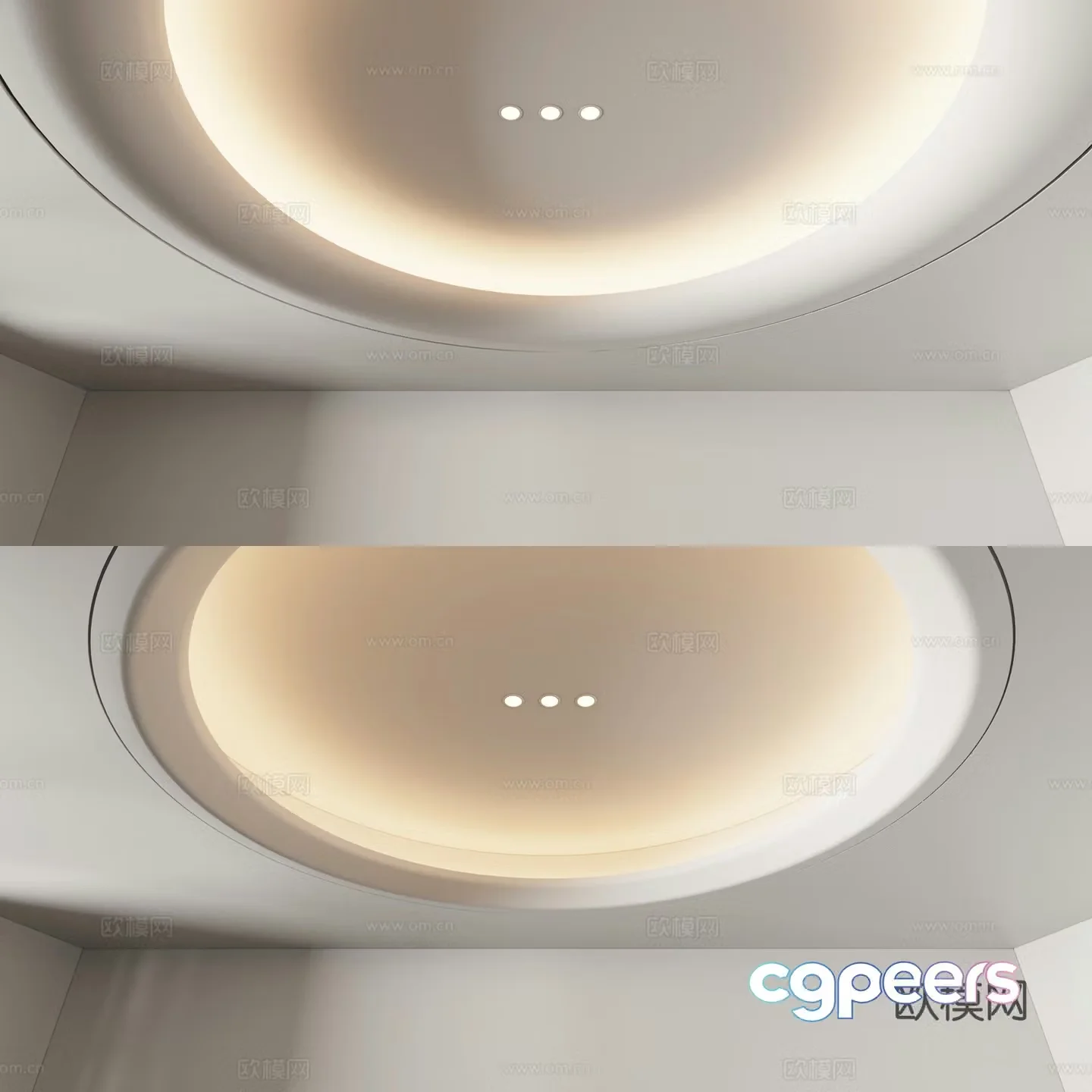 Modern ceiling 3d model