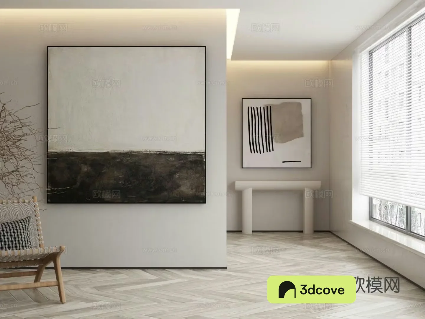Wabi-sabi painting texture painting decorative painting hanging painting