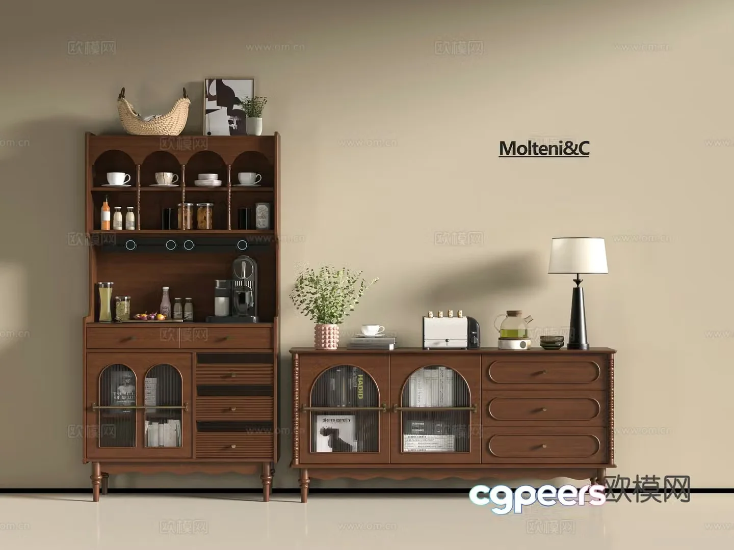 Modern sideboard 3D model