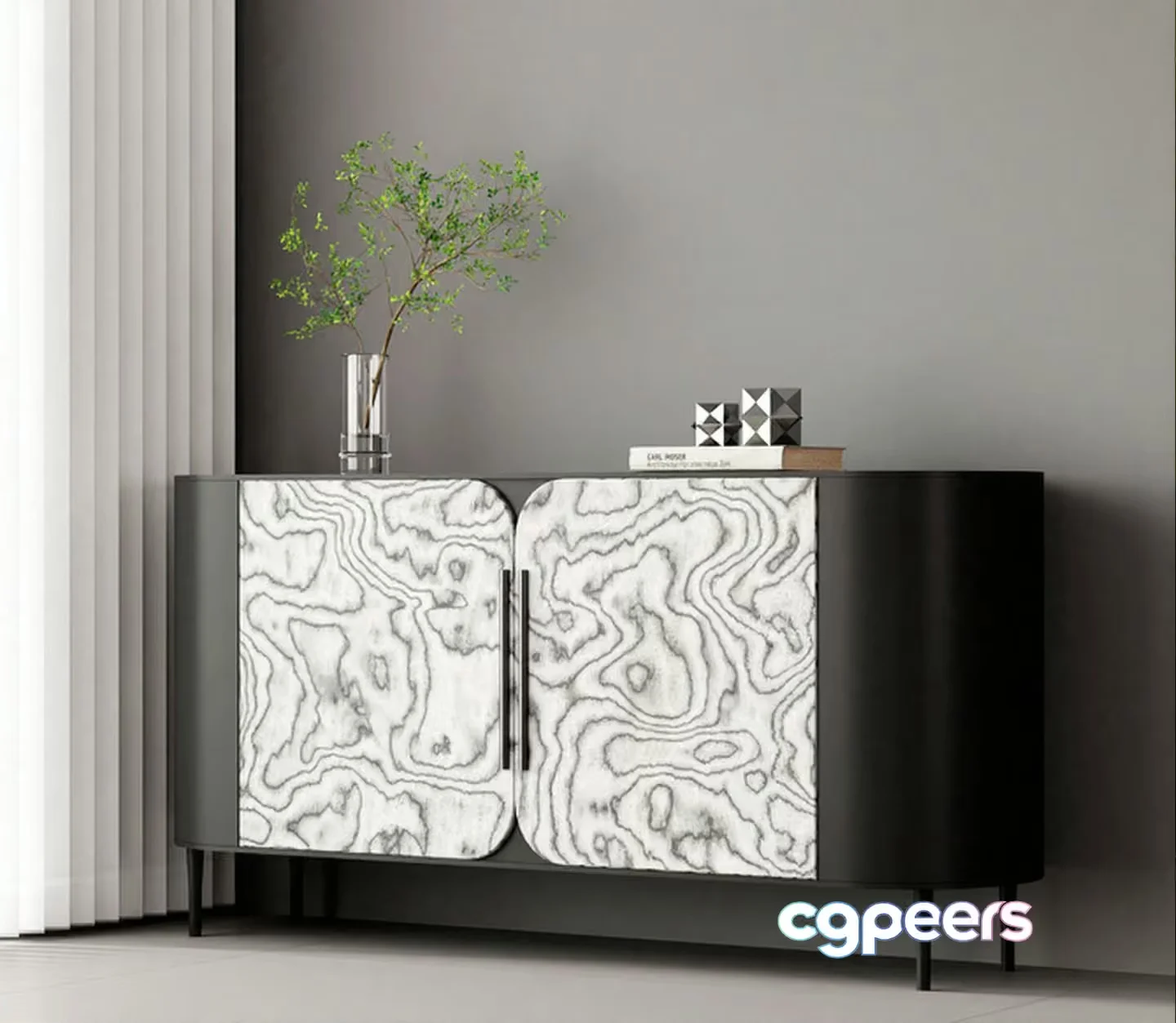 Modern Sideboard 3D Model – 15912 – VRAY Render