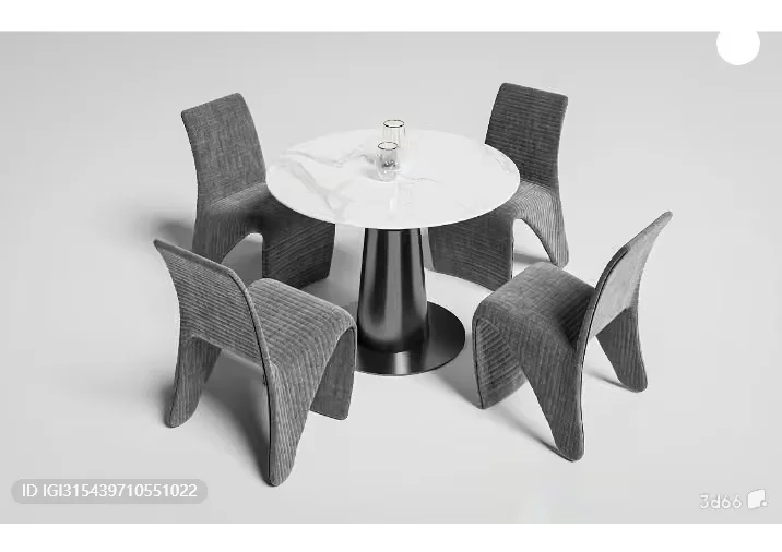 Modern Dining Room 3D Model – 7807 – VRAY Render