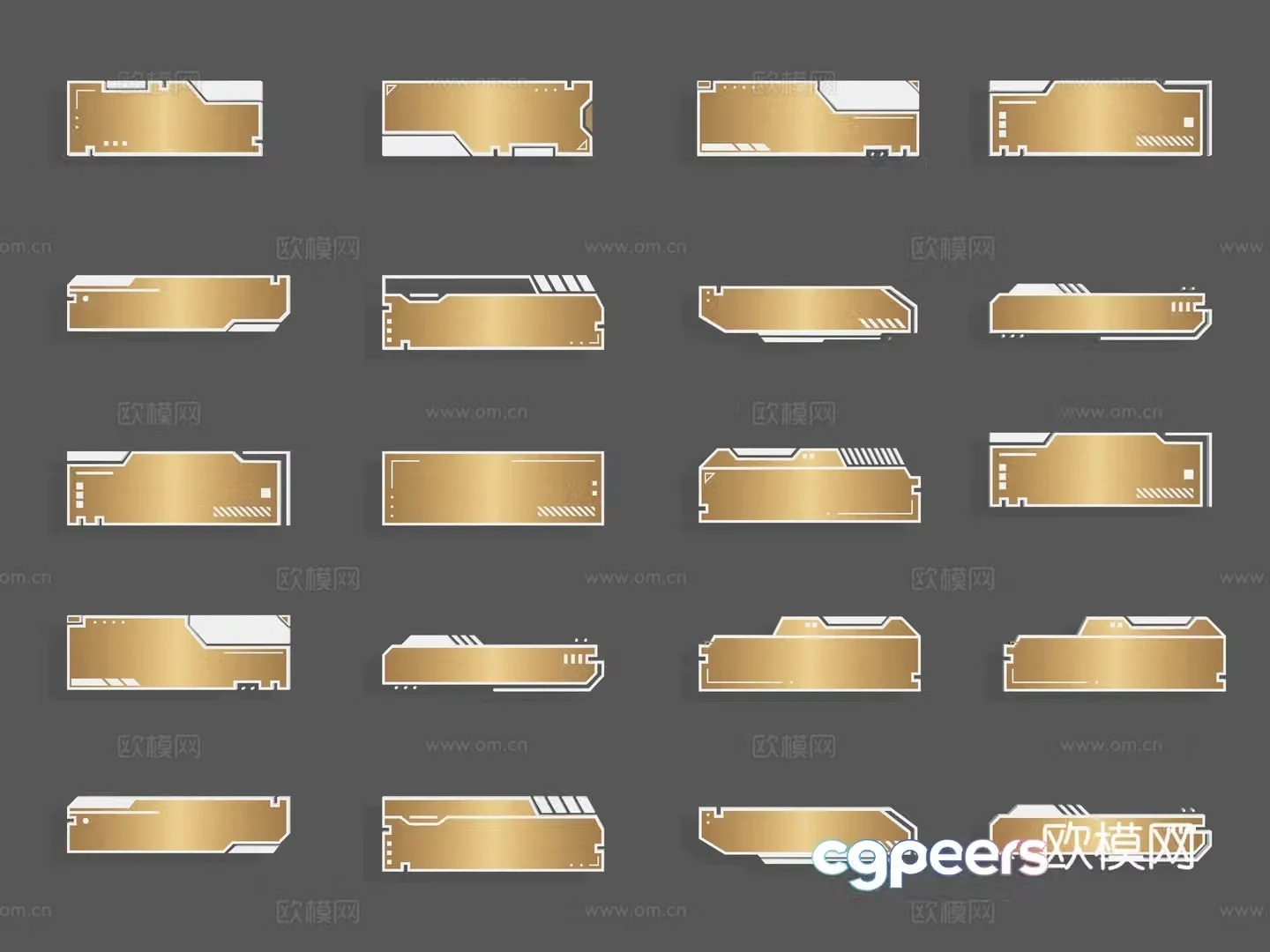 Circuit board elements technology elements technology borders circuit elements shading borders dialog boxes 3d model