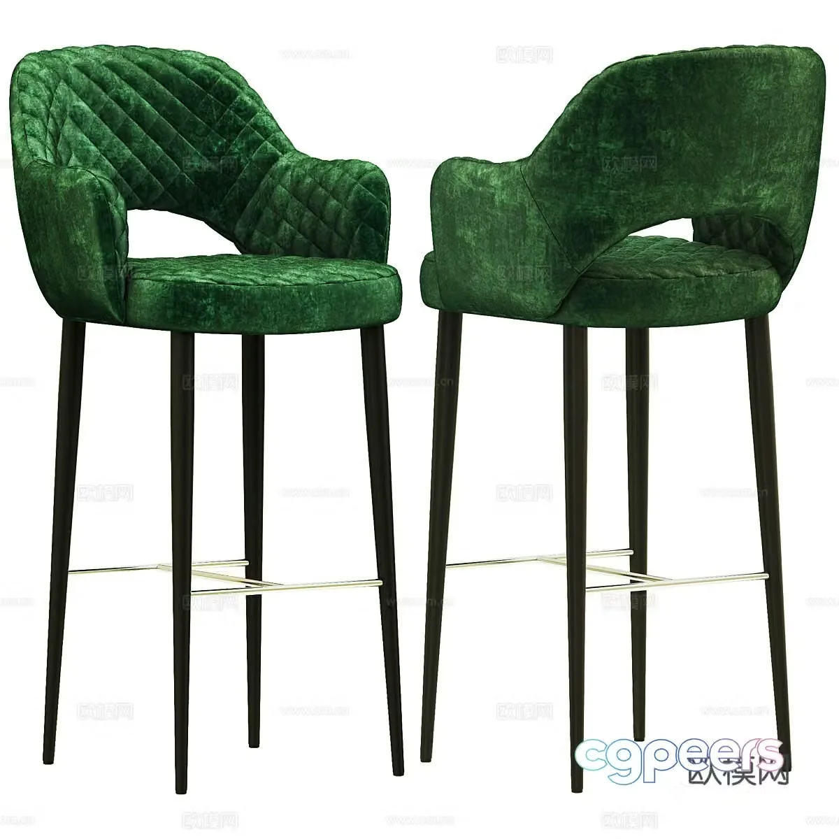 Deephouse Martin Bar Stool 3D Model