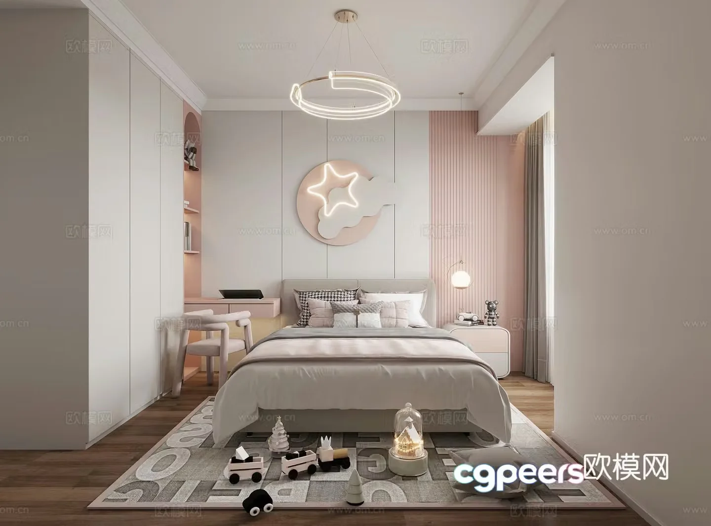 Modern children’s room 3d model