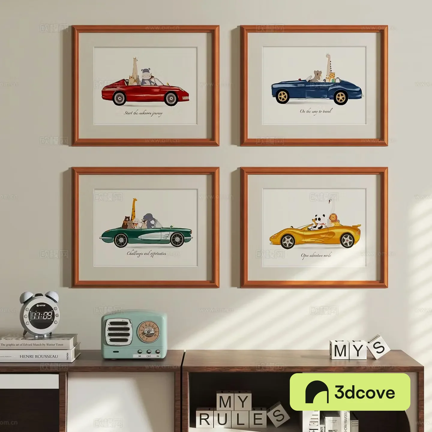 Modern children’s room hanging painting