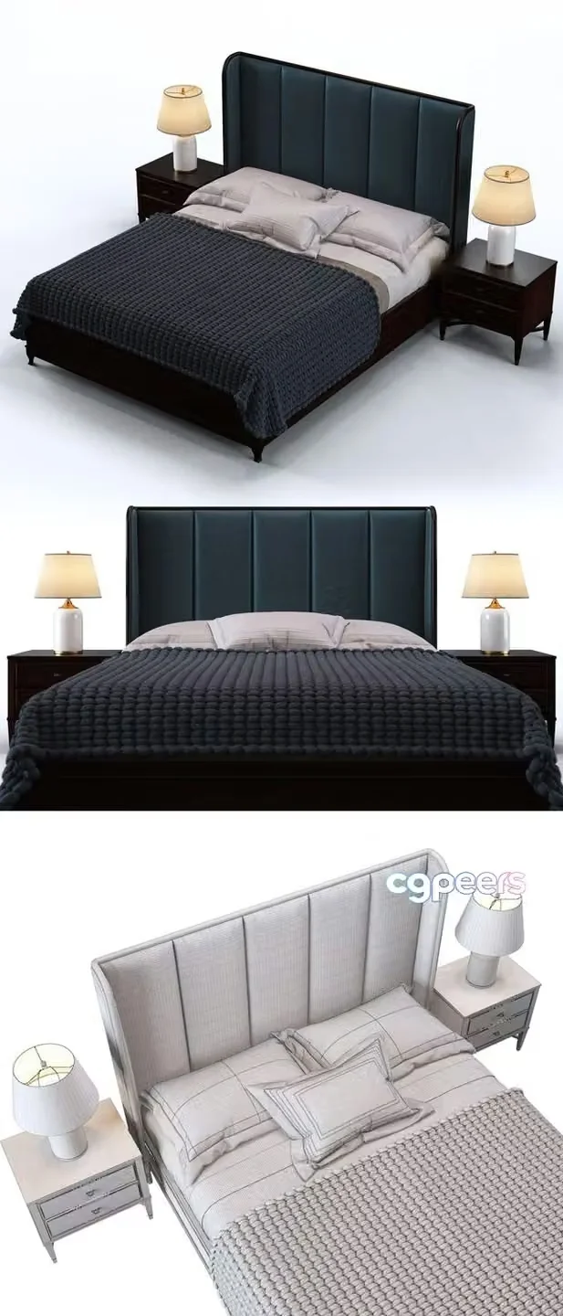3ds Max Free – Foshan bedroom set