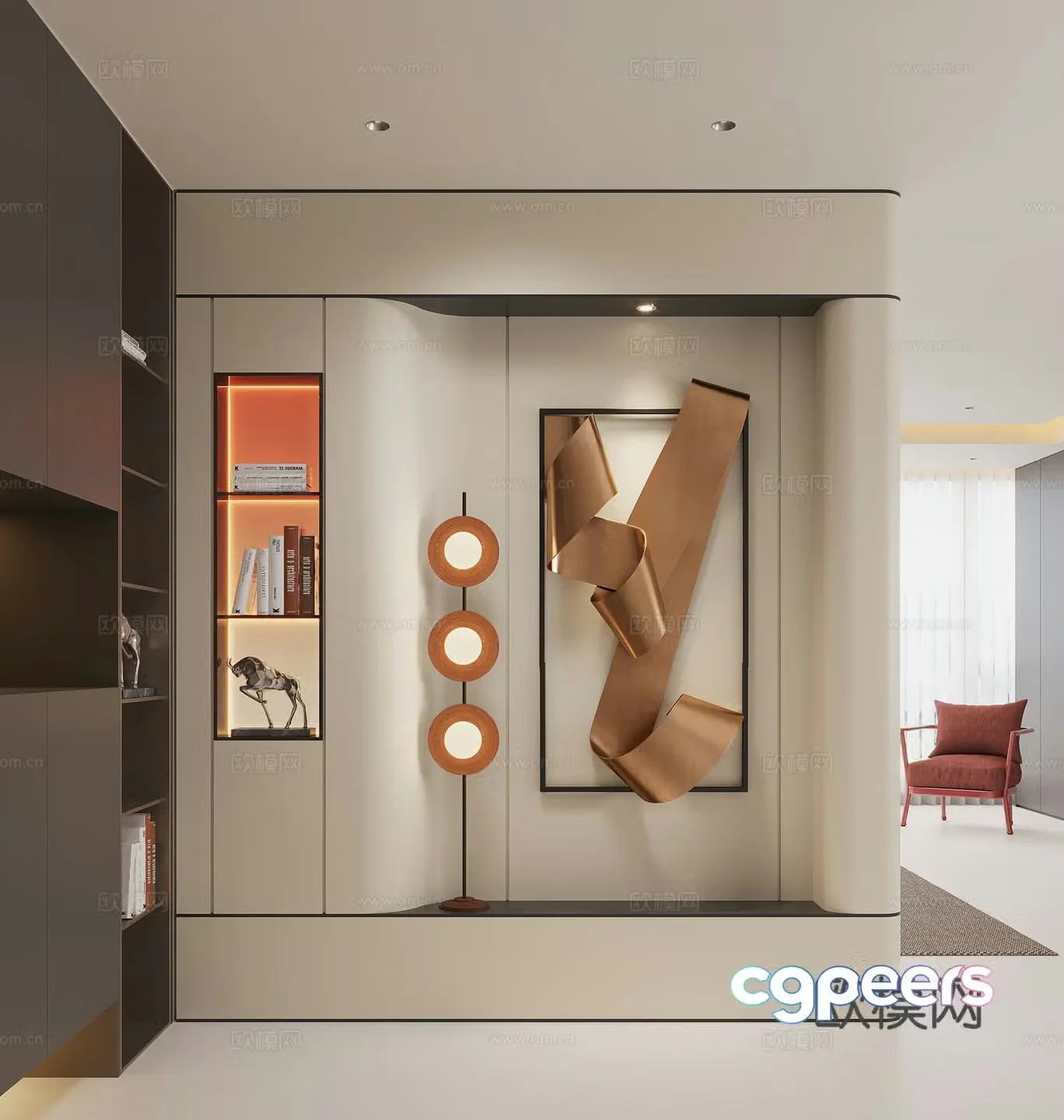 Modern entrance hallway Decorative entrance hallway Entrance entrance hallway 3D model