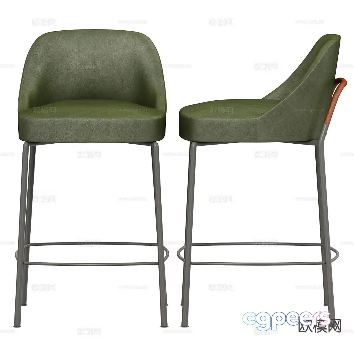 Italian bar stool bar stool 3d model