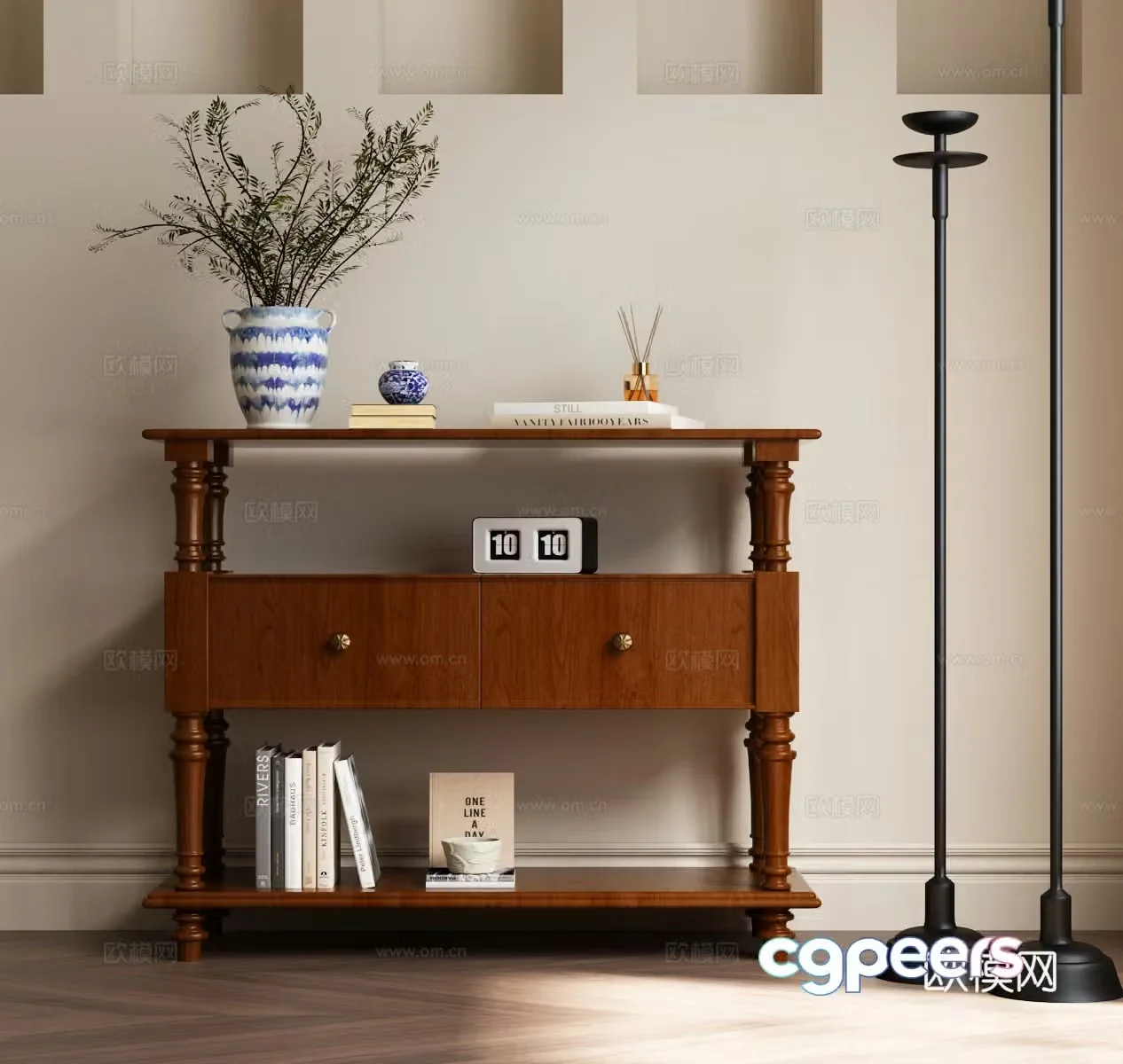 American end viewing platform American entrance cabinet Decorative cabinet American decorative cabinet 3D model