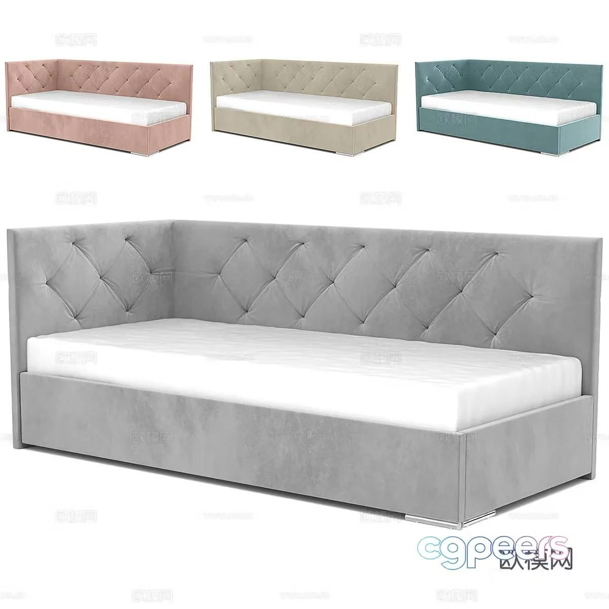 Modern simple sofa bed Sofa bed Simple sofa bed Bed bedroom bed 3d model