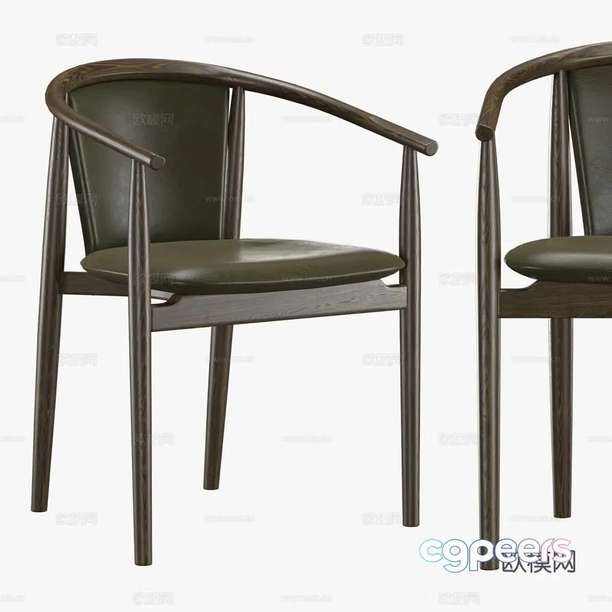 New Chinese Otway armchair 3d model