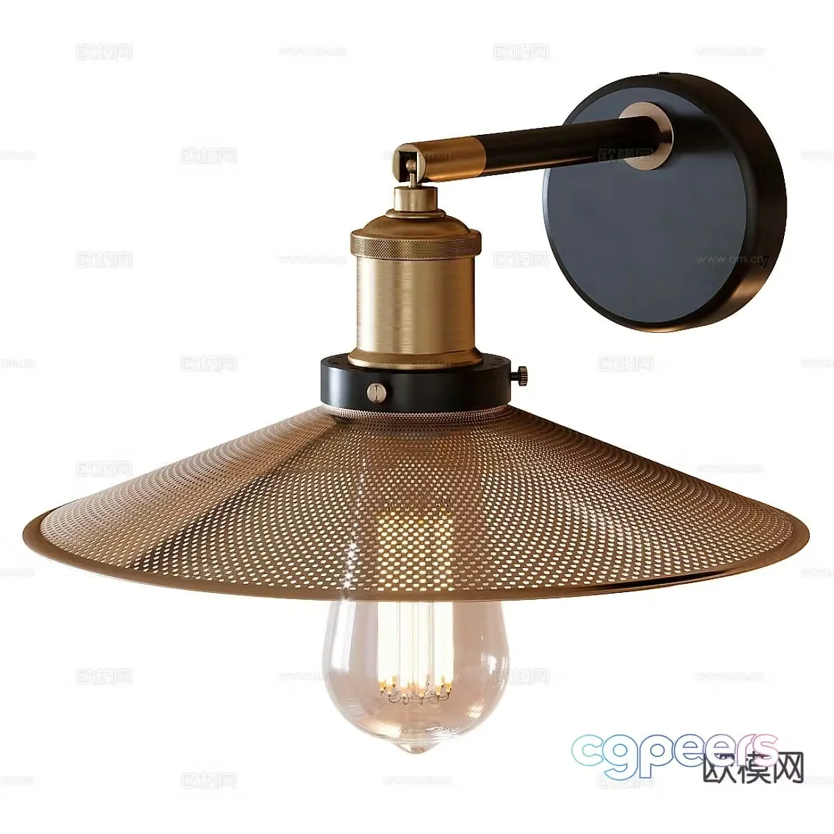 Light luxury wall lamp 3D model