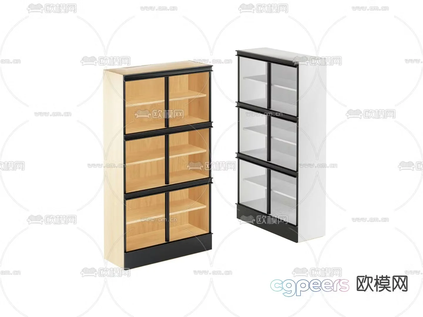Decorative cabinet Storage cabinet 3D model