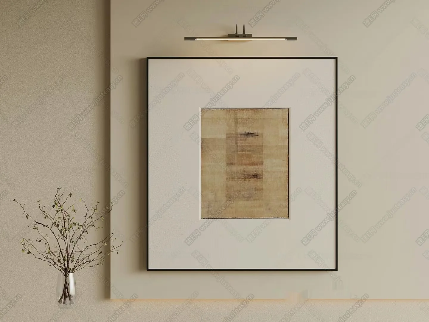 Minimalist Artwork 3D Model – 3426 – VRAY Render