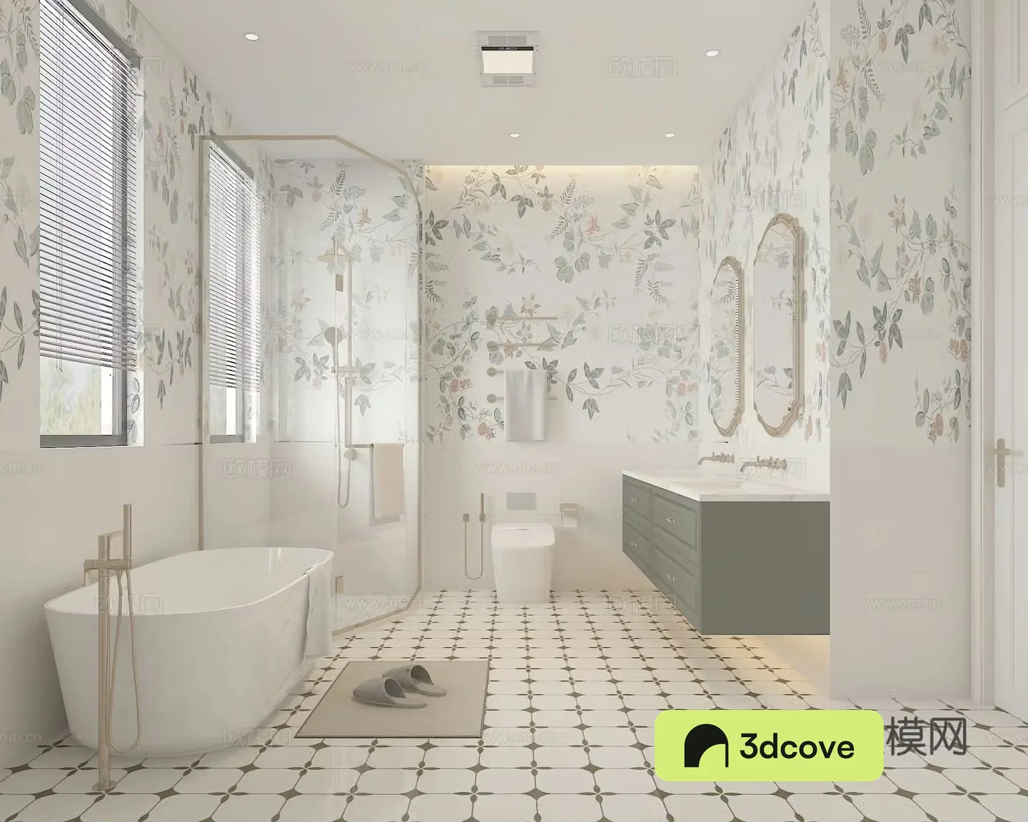 Modern French bathroom