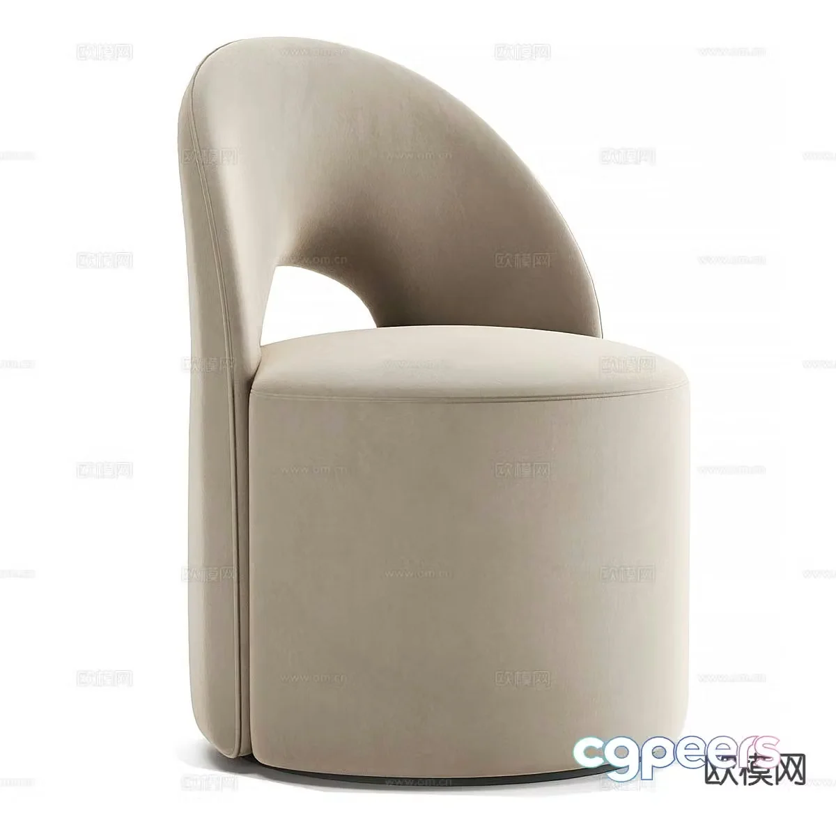 Simple sofa stool stool 3d model