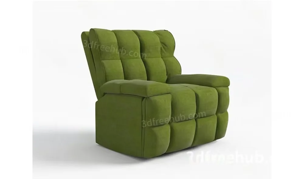 A Green Armchair 3D Model – 324 – VRAY Render