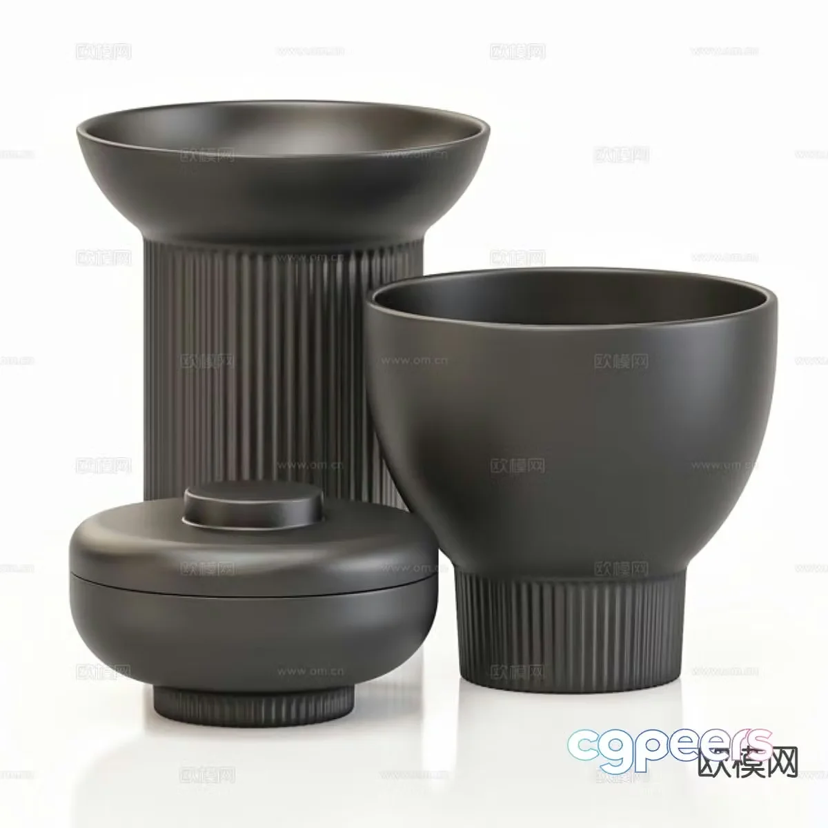 Ceramic vase utensils ornaments 3d model