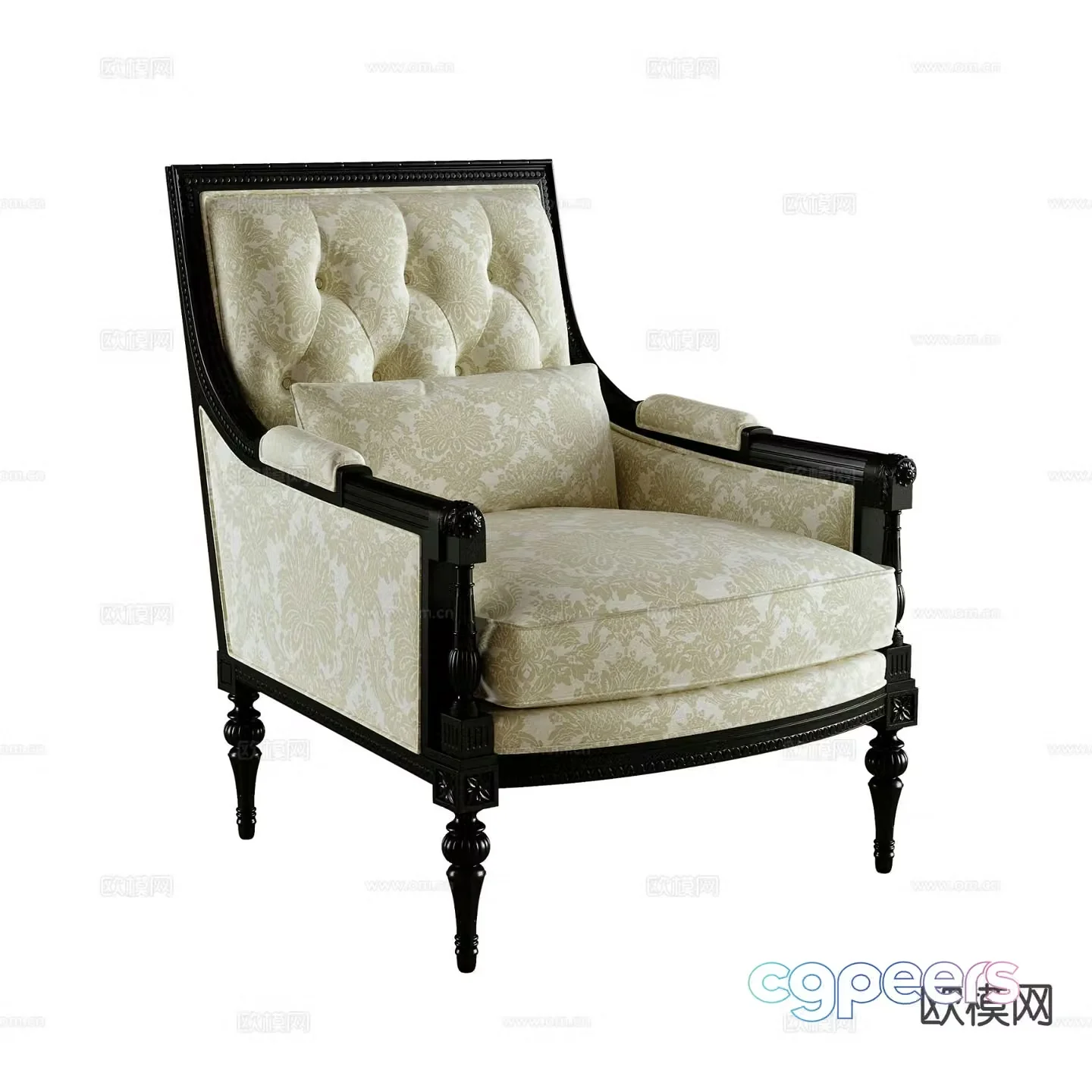 American leisure sofa 3d model