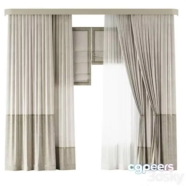 3ds Max Free – Curtains set 08