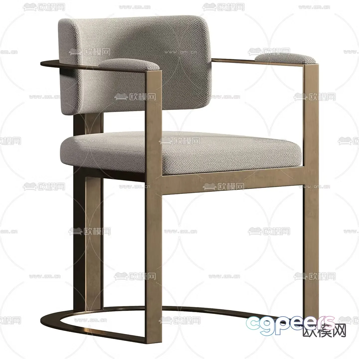 OLIVYA STONE modern dining chair 3d model