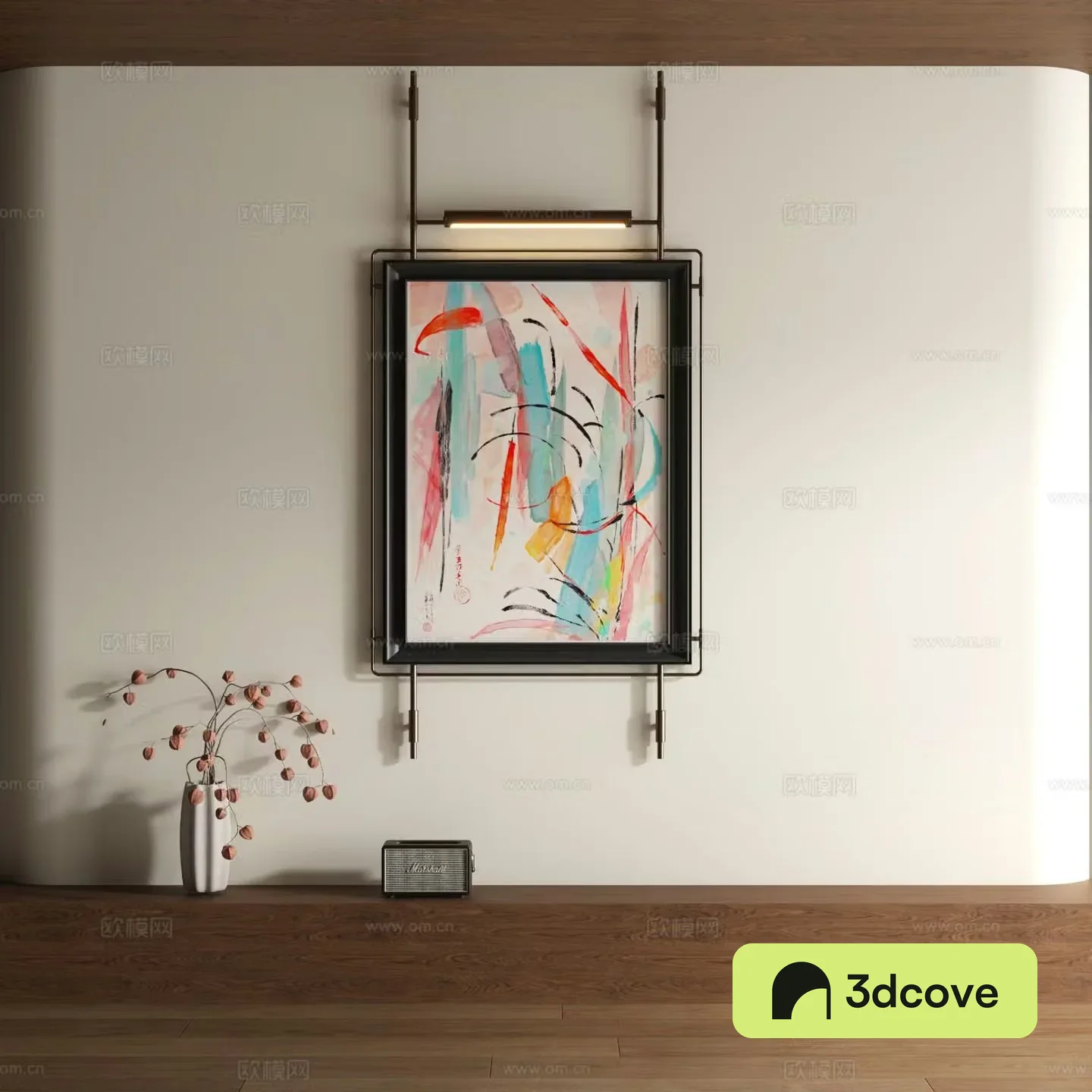 Modern watercolor decorative painting