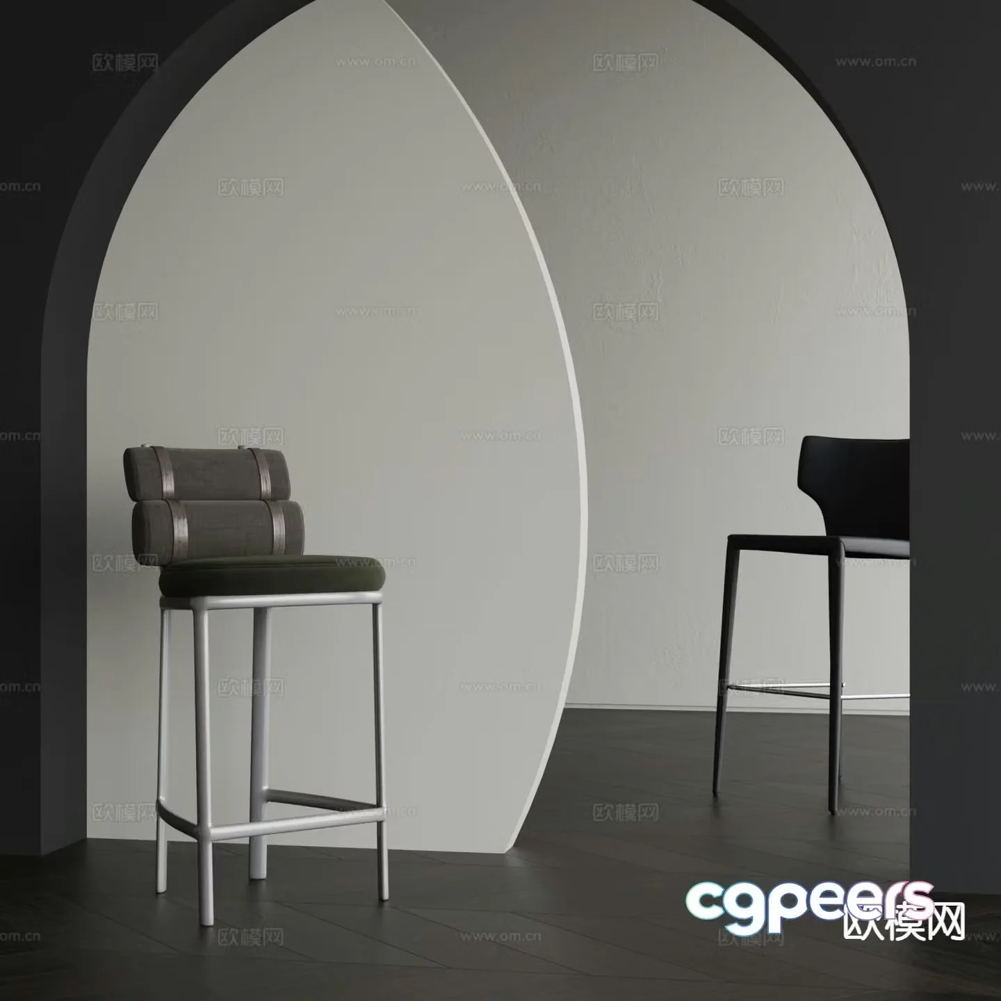 Modern bar stool bar stool 3d model