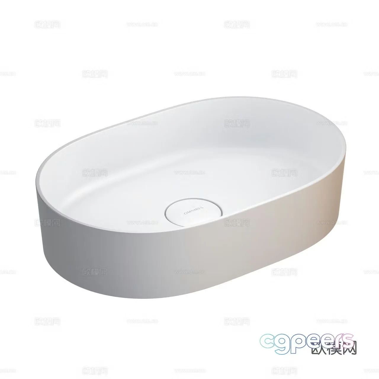 Omnires modern washbasin washbasin washbasin counter basin ceramic washbasin 3D model