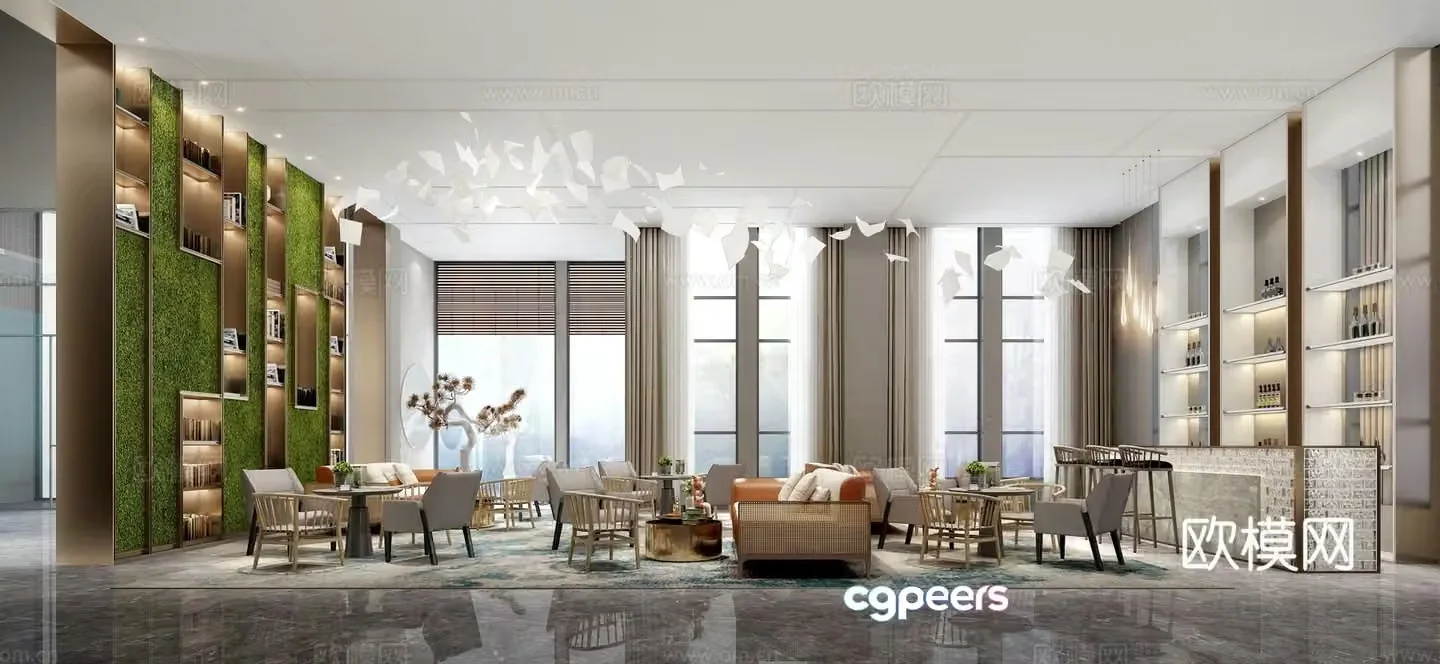 New Chinese negotiation area 3D model