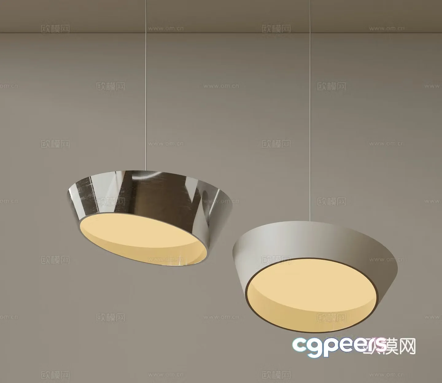 Modern medieval style chandeliers minimalist chandeliers Nordic simple chandeliers bedroom bedside chandeliers single head 3D model