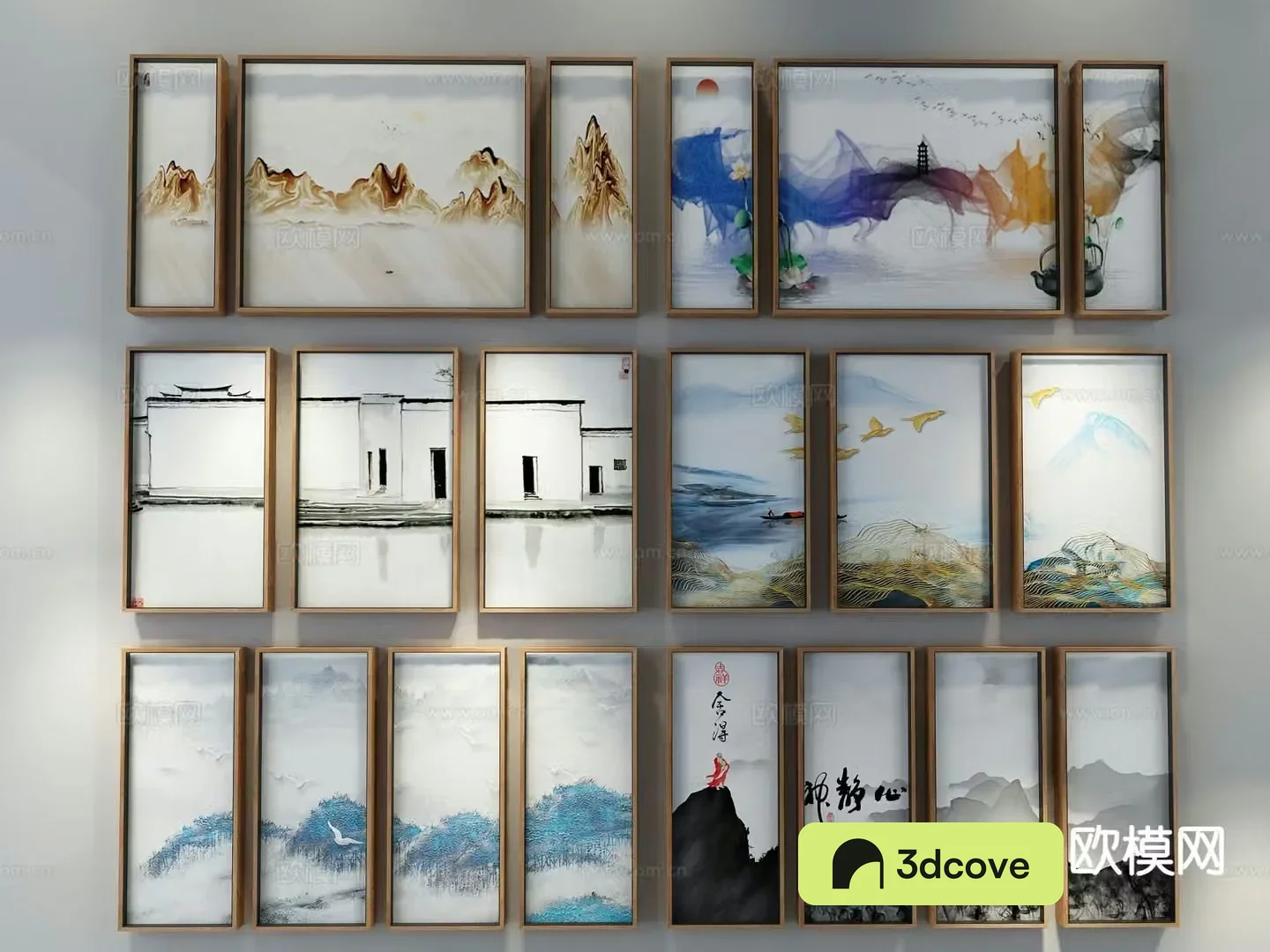 New Chinese style decorative painting ink painting