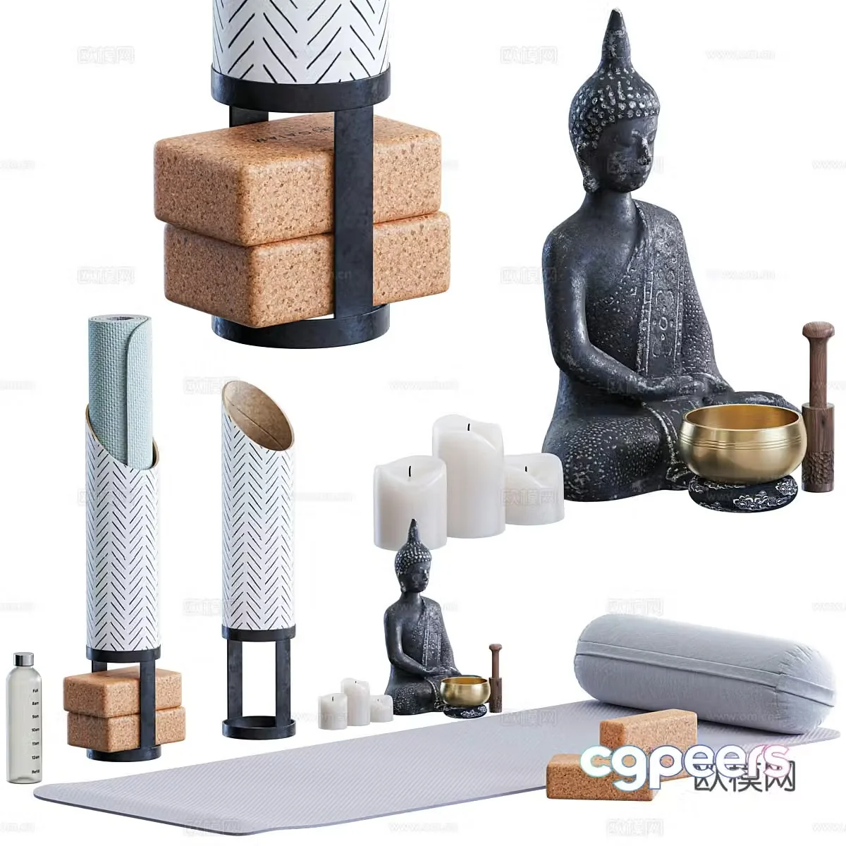 Modern decorations ornaments crafts 3d model