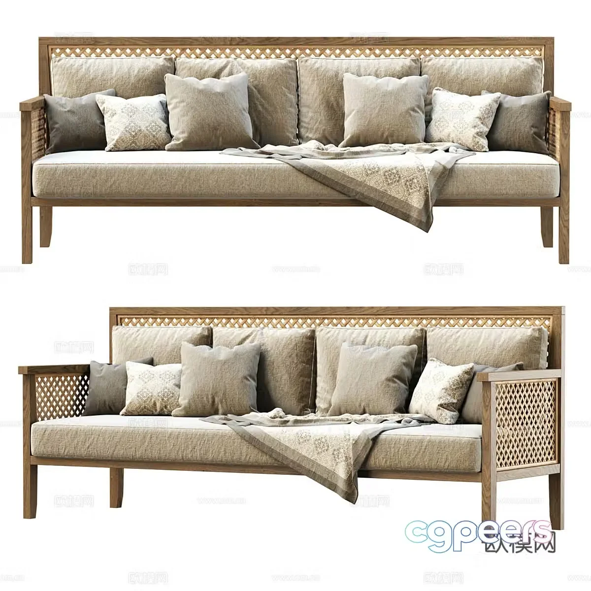 Multiplayer sofa 3d model