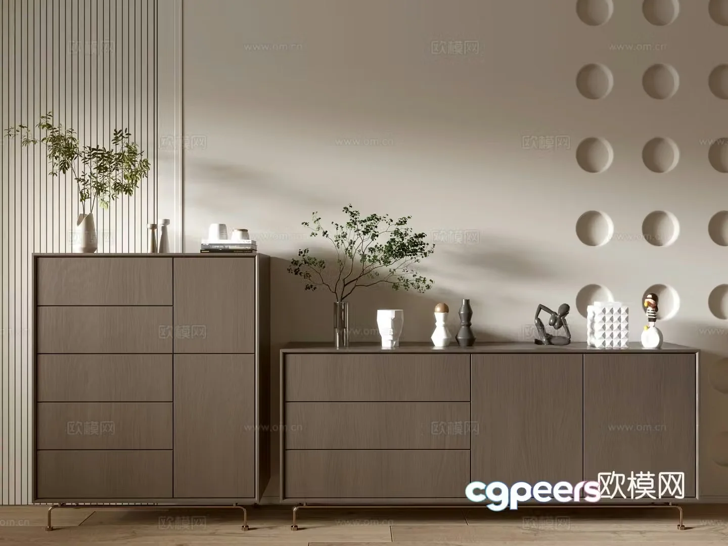Modern wood grain cabinet minimalist wind cabinet whole cabinet sideboard cabinet balcony cabinet storage cabinet 3d model
