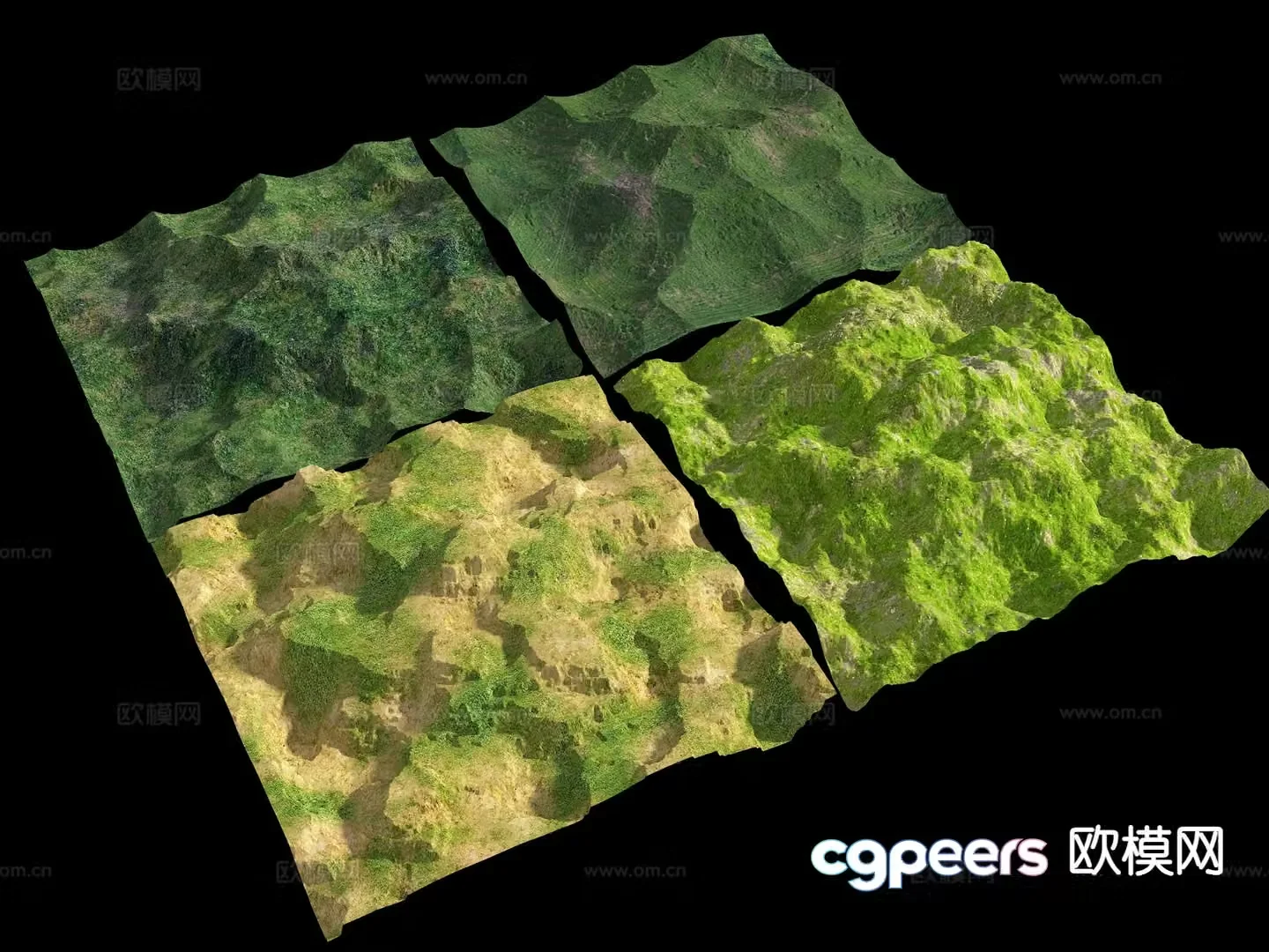 Modern mountains mountains mountain 3d model