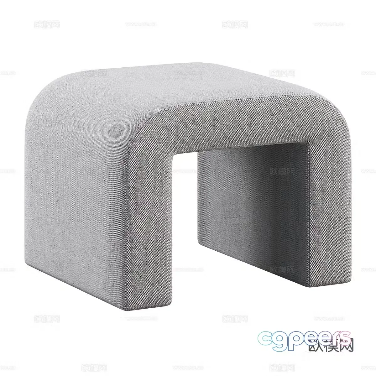 Modern simple sofa stool low stool simple sofa stool 3D model