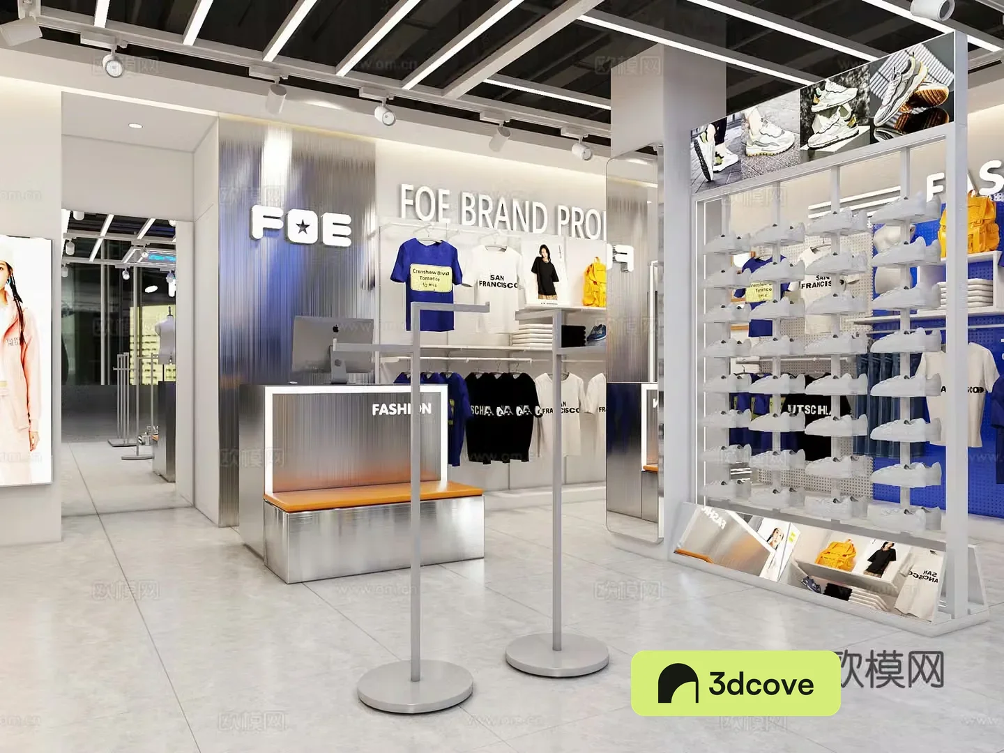 Modern clothing store