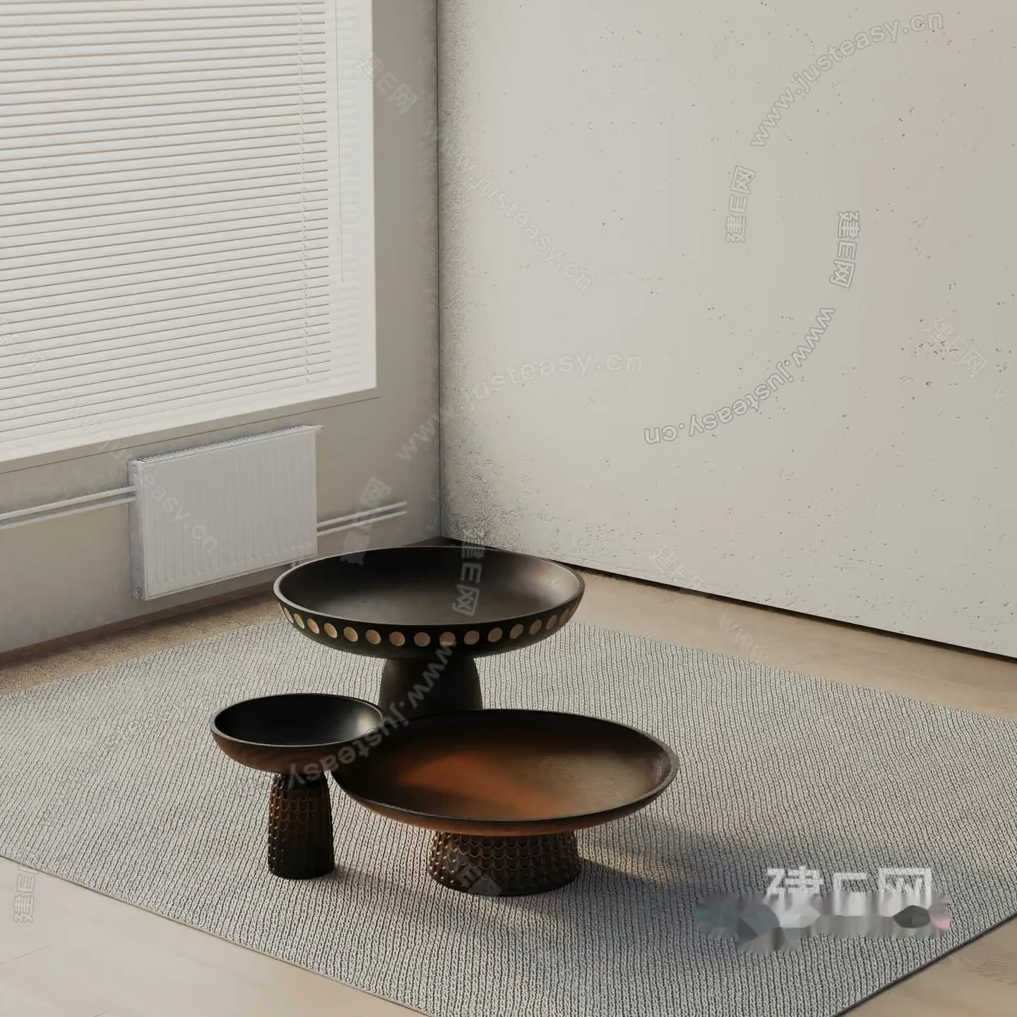 Modern Japanese-Style Furniture 3D Model – 4227 – VRAY Render
