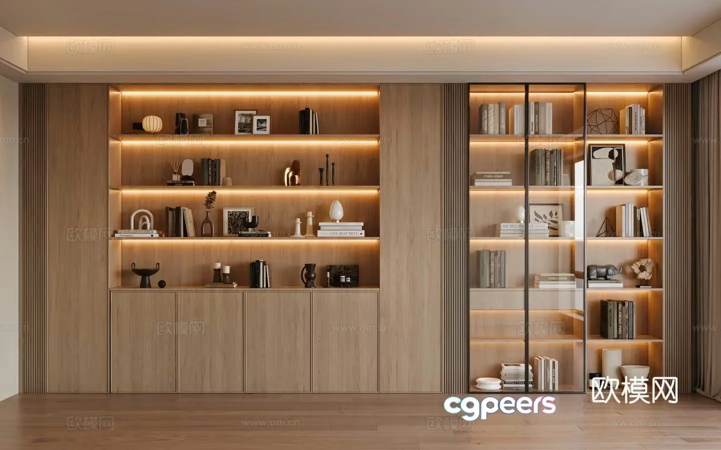 Modern study 3d model