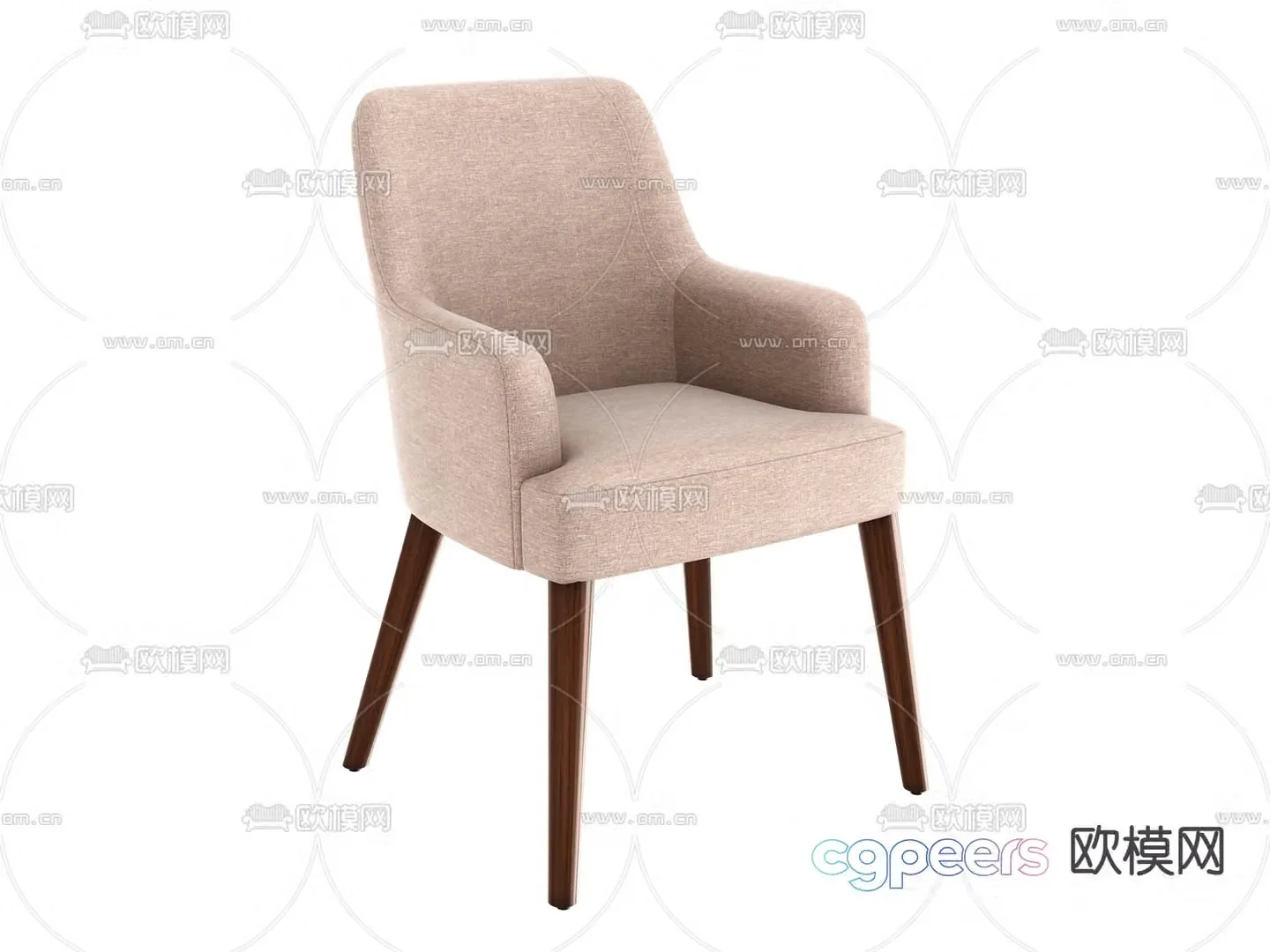 armchair side chair sofa chair 3d model